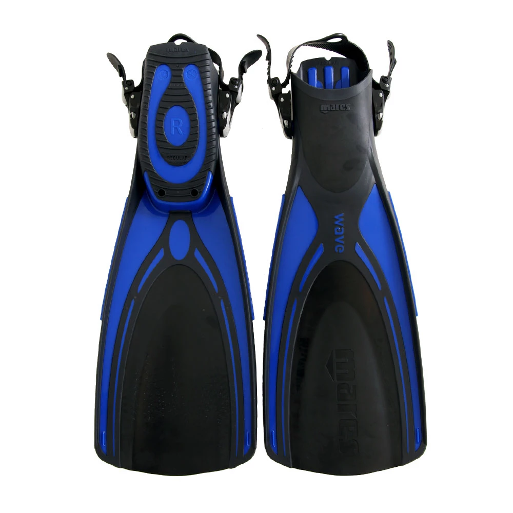 Mares Wave Open Heel Dive Fins Blue 3 Mares Wave Open Heel Dive Fins Blue