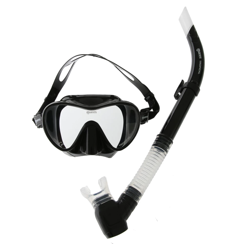 Mares Tropical Adult Dive Mask And Snorkel Set 3 Mares Tropical Adult Dive Mask And Snorkel Set