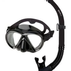 Mares Bonito SF Adult Dive Mask And Snorkel Set Black