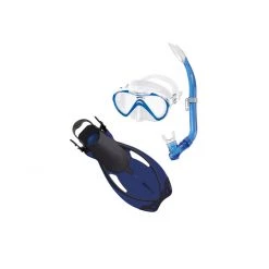 Mares Seahorse Allegra Kids Snorkel And Fins Set Blue S/M