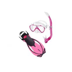 Mares Seahorse Allegra Kids Snorkel And Fins Set Pink L/XL